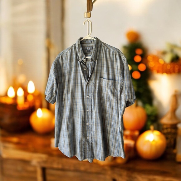 Men’s Green NORTHCREST Plaid Shirt Size L - Picture 1 of 5